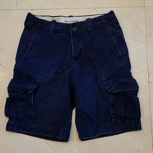 MEN'S NAVY BLUE ABERCROMBIE & FITCH CARGO SHORTS
